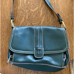 New Villager dark green handbag